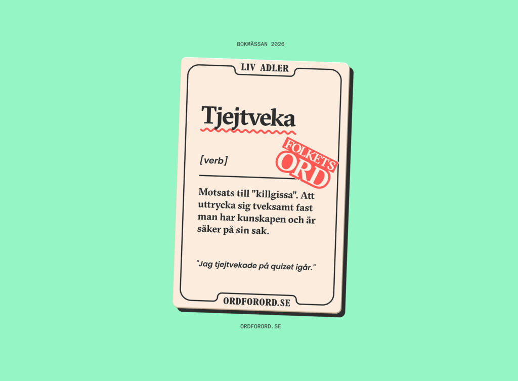 Tjejtveka är årets ord – folket har sagt sitt